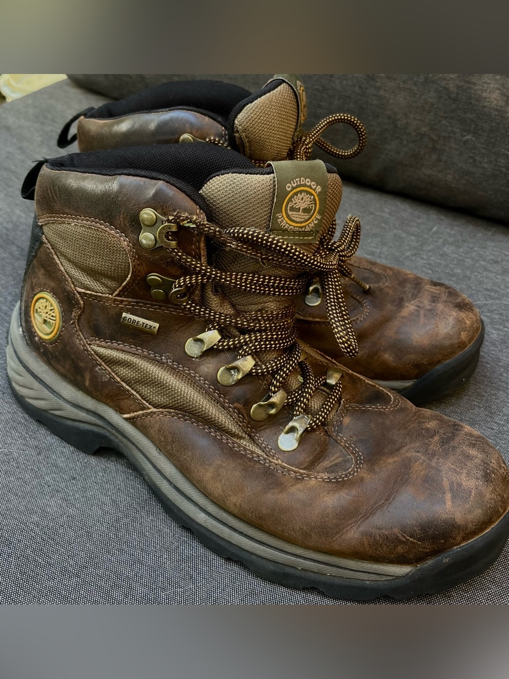 Timberland Brown Leather Waterproof Hiking Boots